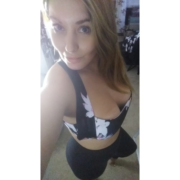 LAST ONE! Activeware Set Floral Dark Blue & White - Picture 5 of 7